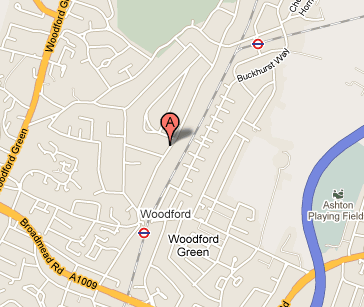 Map of West Essex Hypnotherapy with Alan Whitton for Hypnosis, NLP, IEMT & Behavioral Change